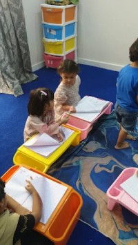 On our way daycare Homeschooling